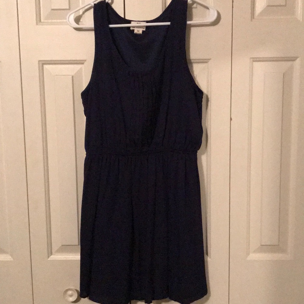 Dark blue simple dress